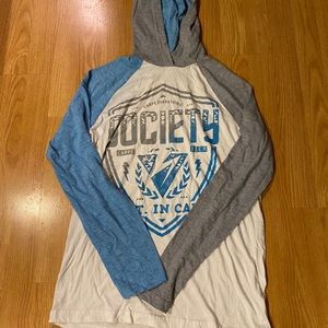 Society men’s tee with hood